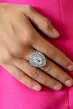 Load image into Gallery viewer, Icy Indulgence - White Ring- LIFE OF THE PARTY- Paparazzi Accessories
