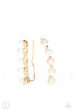 Load image into Gallery viewer, Drop-Top Attitude - Gold Earrings- Paparazzi Accessories
