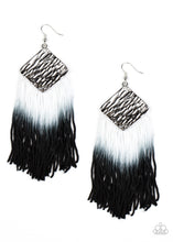 Load image into Gallery viewer, Dip The Scales- Black Ombré Fringe Earrings- Paparazzi Accessories
