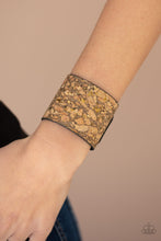 Load image into Gallery viewer, Cork Congo- Brass Wrap Bracelet- Paparazzi Accessories
