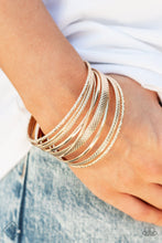 Load image into Gallery viewer, Circlet Circus- Gold Bracelet- FASHION FIX -Paparazzi Accessories
