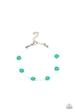 Load image into Gallery viewer, Camp Flower Power - Blue Bracelet- Paparazzi Accessories
