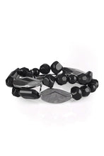 Load image into Gallery viewer, Rockin Rock Candy - Black Bracelet- Paparazzi Accessories
