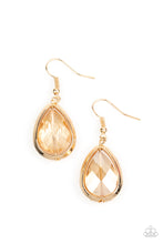 Load image into Gallery viewer, Drop-Dead Duchess - Gold Earrings- Paparazzi Accessories
