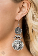 Load image into Gallery viewer, Garden Adventure- Silver Earrings- FASHION FIX- Paparazzi Accessories
