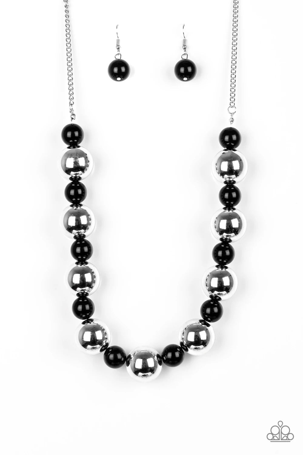 Top Pop- Black Necklace- Paparazzi Accessories