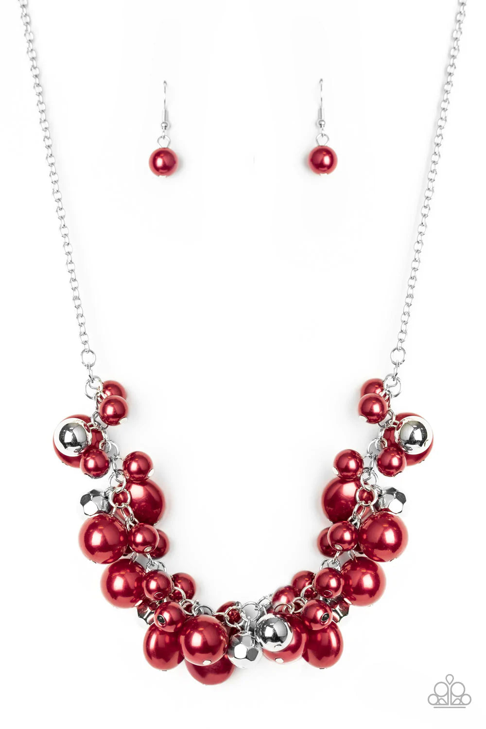 Battle Of The Bombshells- Red Necklace- Paparazzi Accessories