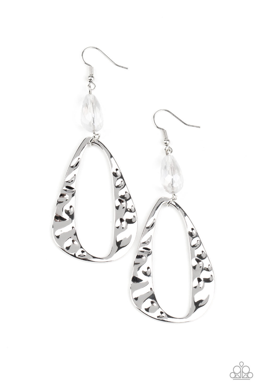 Enhanced Elegance- Silver Earrings- Paparazzi Accessories