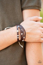 Load image into Gallery viewer, Solo Quest- Brown Urban/Unisex Bracelet- Paparazzi Accessories
