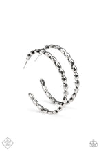 Load image into Gallery viewer, Hoop Hype- Silver Earrings- FASHION FIX- Paparazzi Accessories
