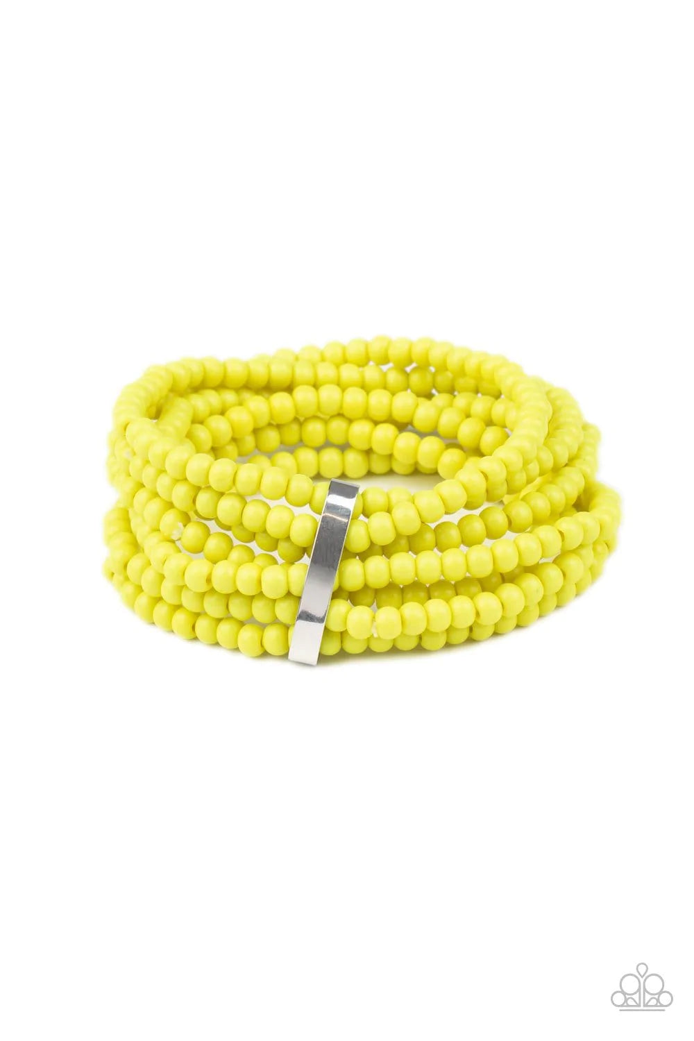 Thank Me LAYER- Yellow Bracelet- Paparazzi Accessories