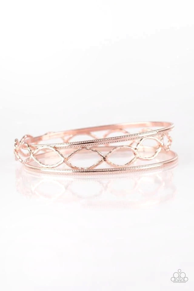 Metal Manic- Rose Gold Bracelet- Paparazzi Accessories