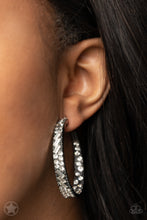 Load image into Gallery viewer, GLITZY By Association- Gunmetal Earrings- BLOCKBUSTER- Paparazzi Accessories
