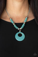 Load image into Gallery viewer, Oasis Goddess- Blue Necklace- Paparazzi Accessories
