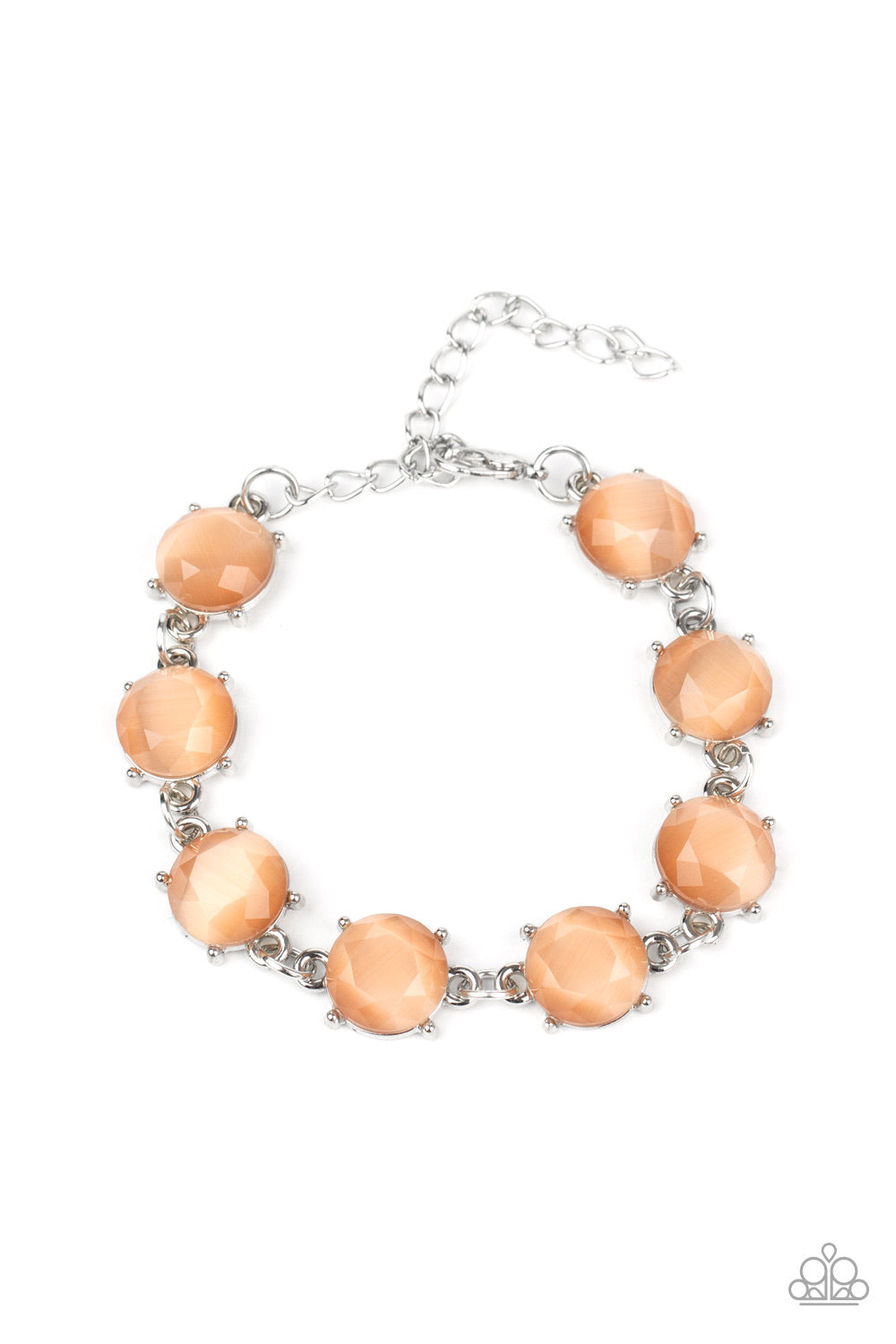 Ms. GLOW-It-All- Orange Bracelet- Paparazzi Accessories