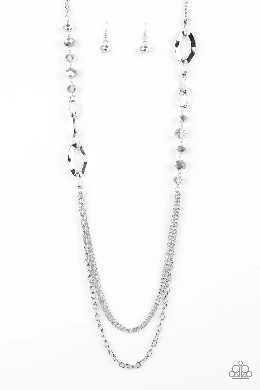 Modern Girl Glam- Silver Necklace -Paparazzi Accessories