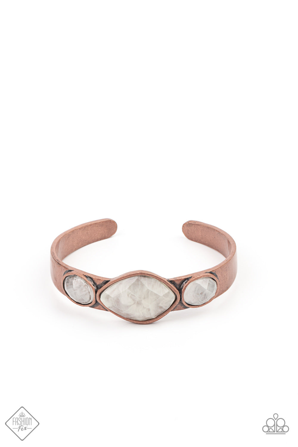 Next Stop, Olympus!- Copper Bracelet- FASHION FIX- Paparazzi Accessories