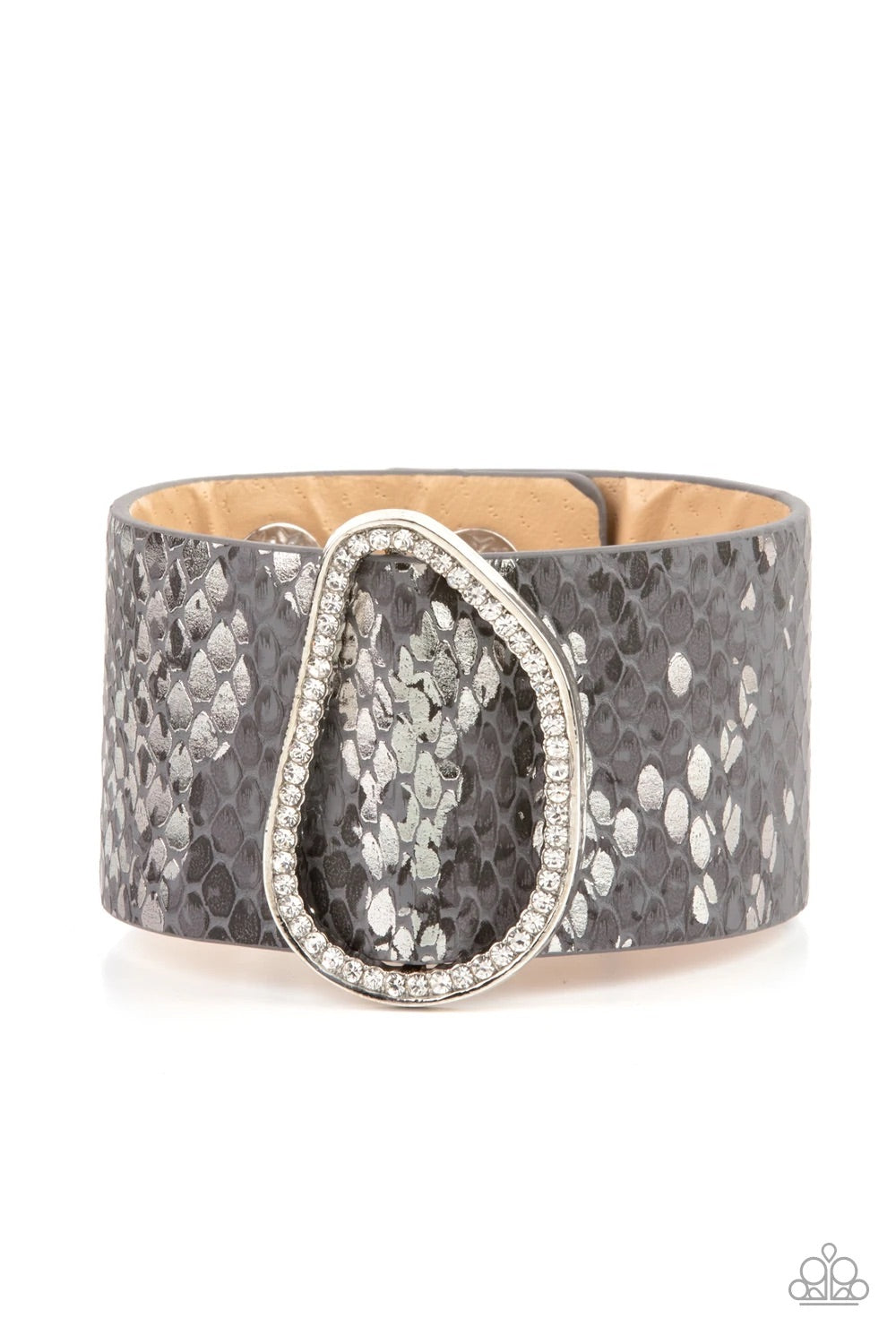 HISS-tory In The Making- Silver Wrap Bracelet- Paparazzi Accessories