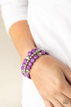 Load image into Gallery viewer, Desert Verbena- Purple Bracelet- Paparazzi Accessories
