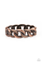 Load image into Gallery viewer, Bold Move- Copper Bracelet- Paparazzi Accessories
